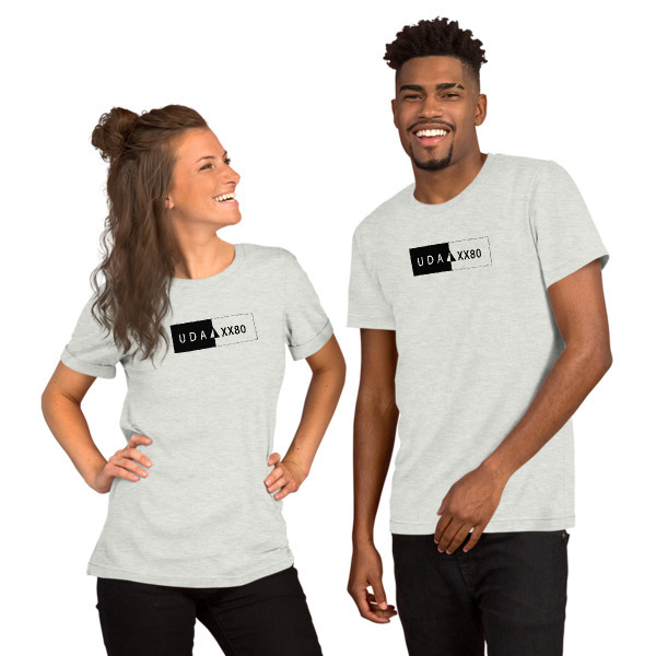 UDA XX80 Bella + Canvas 3001 Unisex Short Sleeve Jersey T-Shirt with Tear Away Label