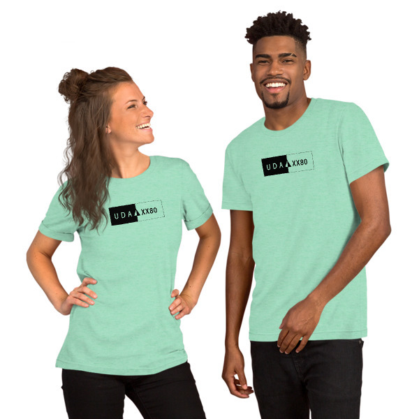 UDA XX80 Bella + Canvas 3001 Unisex Short Sleeve Jersey T-Shirt with Tear Away Label