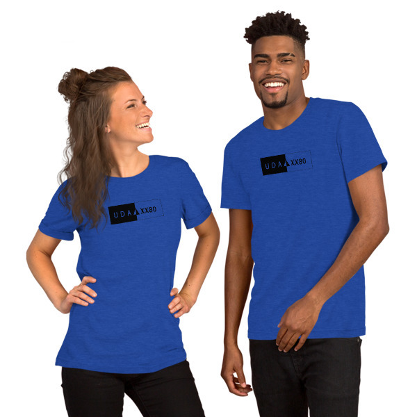 UDA XX80 Bella + Canvas 3001 Unisex Short Sleeve Jersey T-Shirt with Tear Away Label