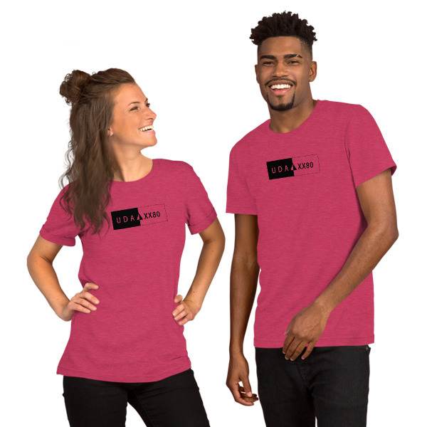 UDA XX80 Bella + Canvas 3001 Unisex Short Sleeve Jersey T-Shirt with Tear Away Label