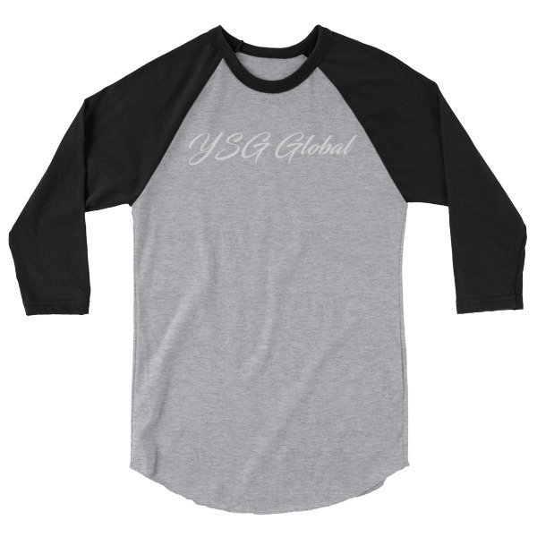 YSG Global 3/4 sleeve raglan shirt