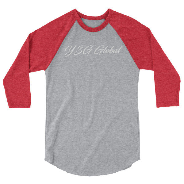 YSG Global 3/4 sleeve raglan shirt