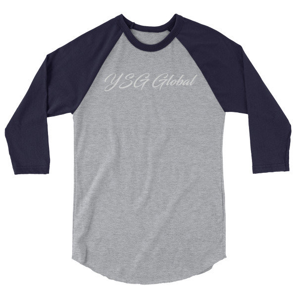 YSG Global 3/4 sleeve raglan shirt