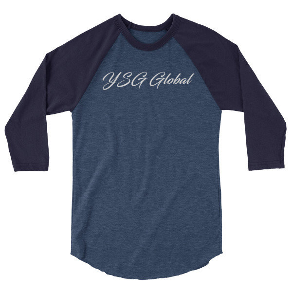 YSG Global 3/4 sleeve raglan shirt