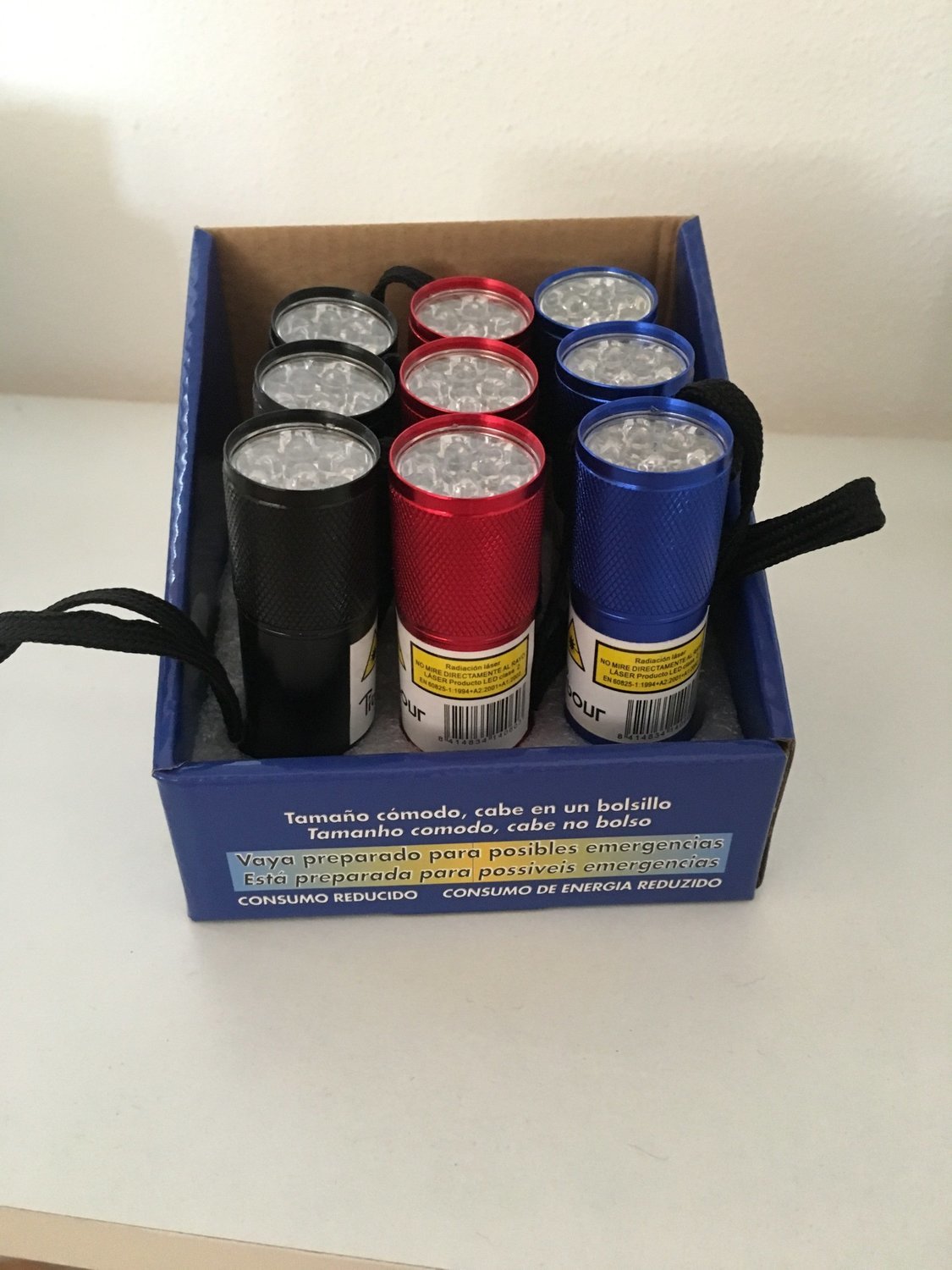 Lanterna de aluminio de 9 led, tipo lr03