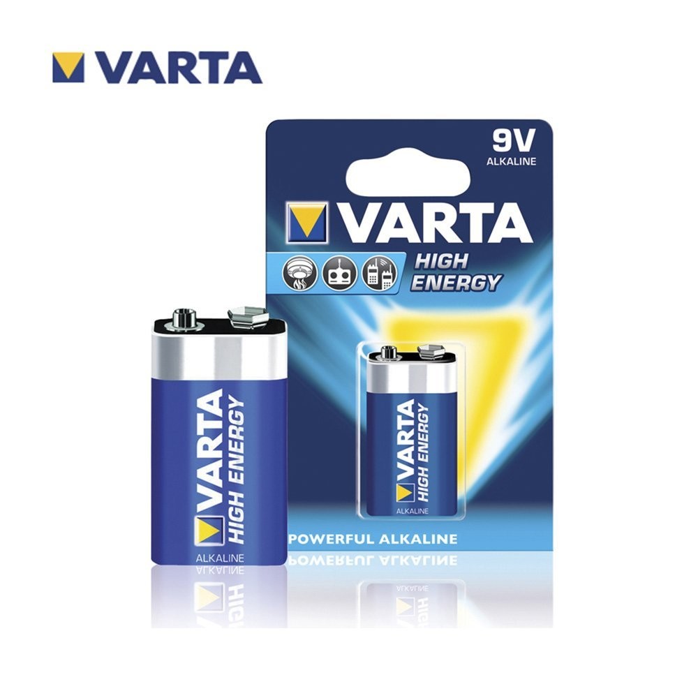 PILHA VARTA ALCALINA 6LR61 9V (BLISTER 1 PILHA)