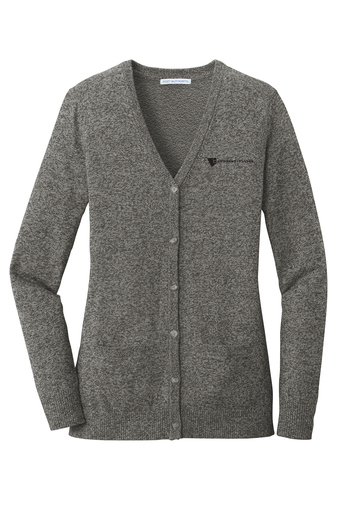 Port Authority Ladies' Marled Cardigan Sweater HRGDB-JCYFB