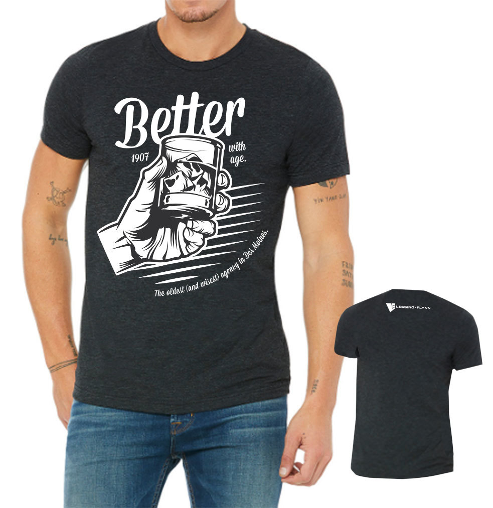 Better with Age T-shirt - Short Sleeve, Crewneck Style 00023