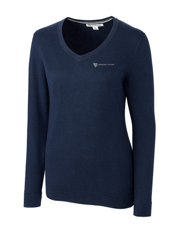 Cutter & Buck Lakemont V-neck Sweater-Ladies w/ Embroidered Logo GVLDG-LNIGI