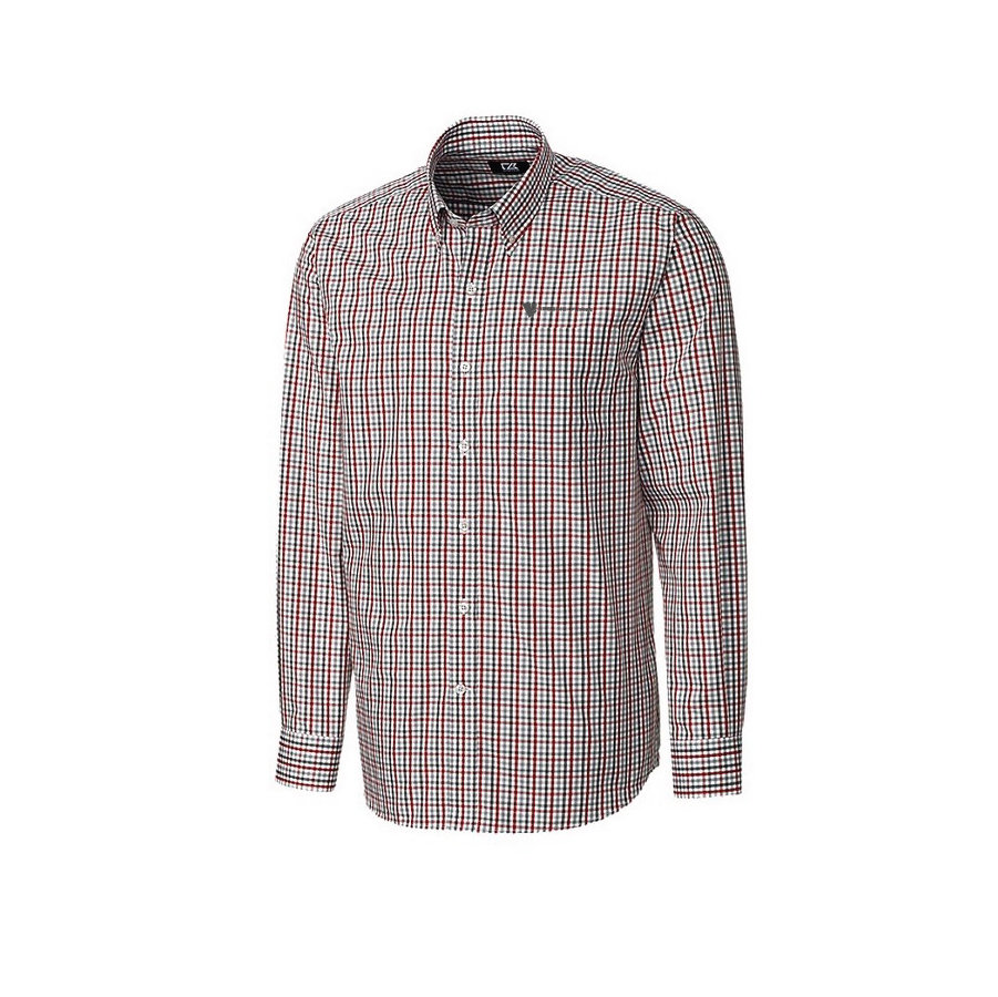 Cutter & Buck Men's Gilman Plaid w/ Embroidered Logo