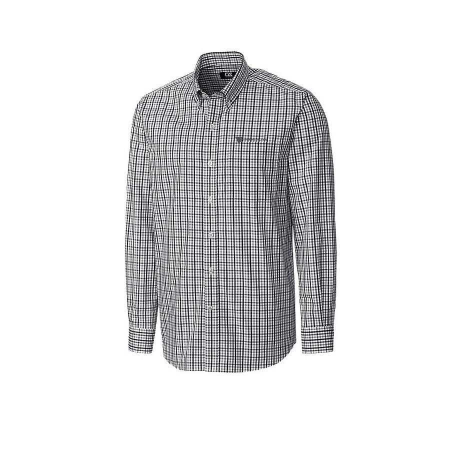 Cutter & Buck Men's Gilman Plaid w/ Embroidered Logo