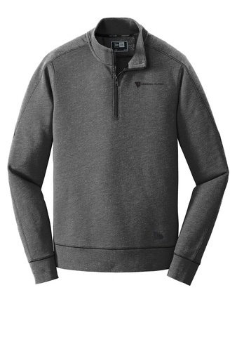 New Era® Tri Blend Fleece 1/4 Zip Pullover Shirt w/ Heat Sealed Logo CUIKJ-MALKV