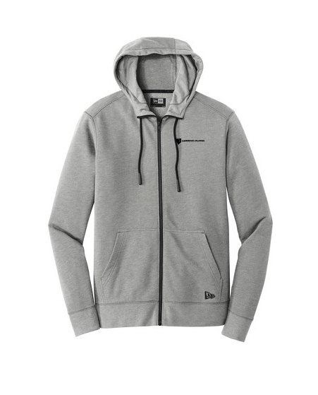 New Era® Tri Blend Fleece Full Zip Hoodie w/ Heat-Sealed Logo YUIKE-MALKQ