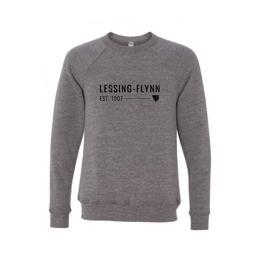 Bella+Canvas® Unisex Sponge Fleece Raglan Sweatshirt - Gray w/ Screen-Printed Logo USMED-MLKCX