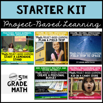 5th Project Based Learning Math Starter Kit Bundle 5th Project Based Learning Math Starter Kit Bundle
