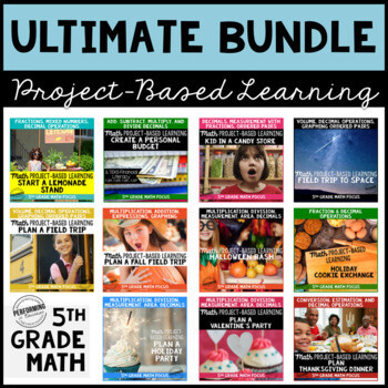 5th Grade Math Project Based Learning Bundle 5th Grade Math Project Based Learning Bundle