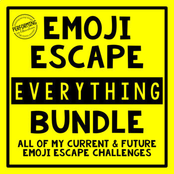 Emoji Escape Room EVERYTHING Bundle ELA & Math Review 3rd, 4th, and 5th Emoji Escape Room EVERYTHING Bundle ELA & Math Review 3rd, 4th, and 5th