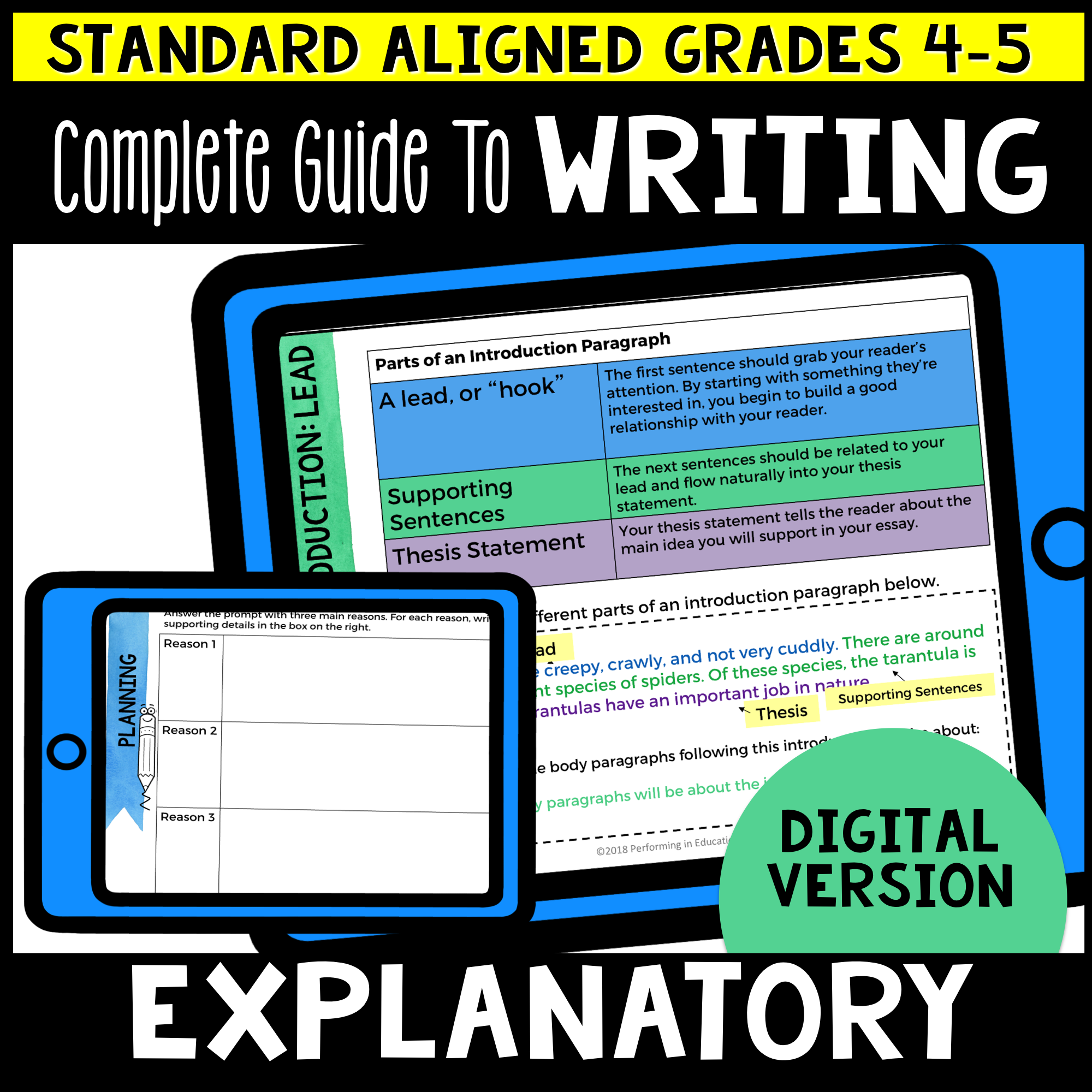 Complete Guide to Teaching Explanatory Writing Grades 4-5 (Expository)