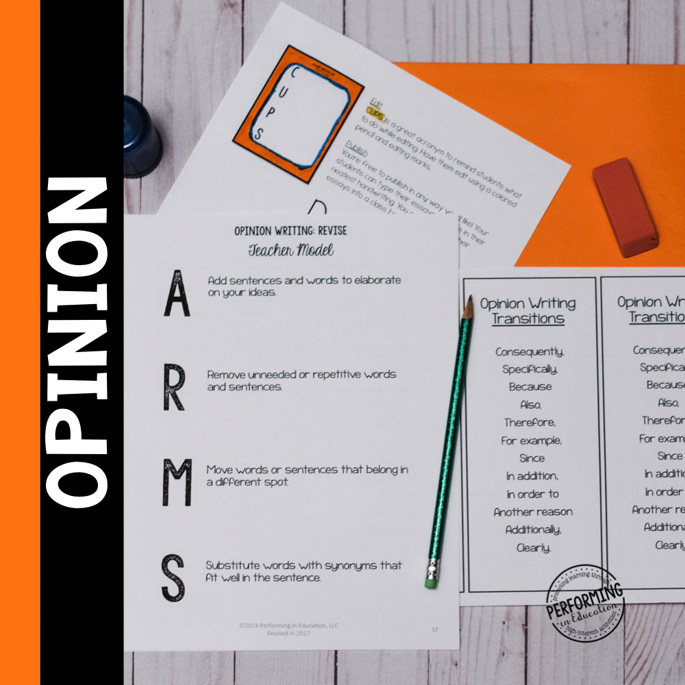 Complete Guide to Teaching Opinion Writing Grades 4-5