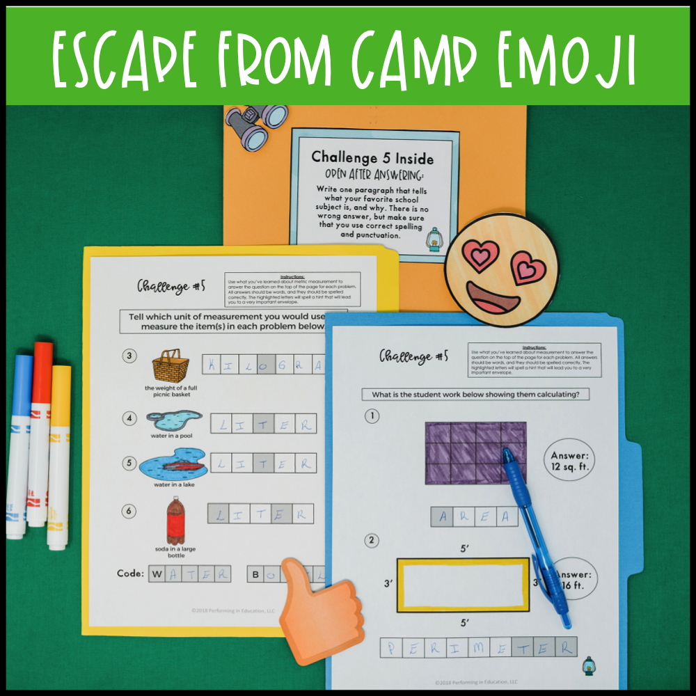 4th Grade Back to School (Last Year's Standards Review)