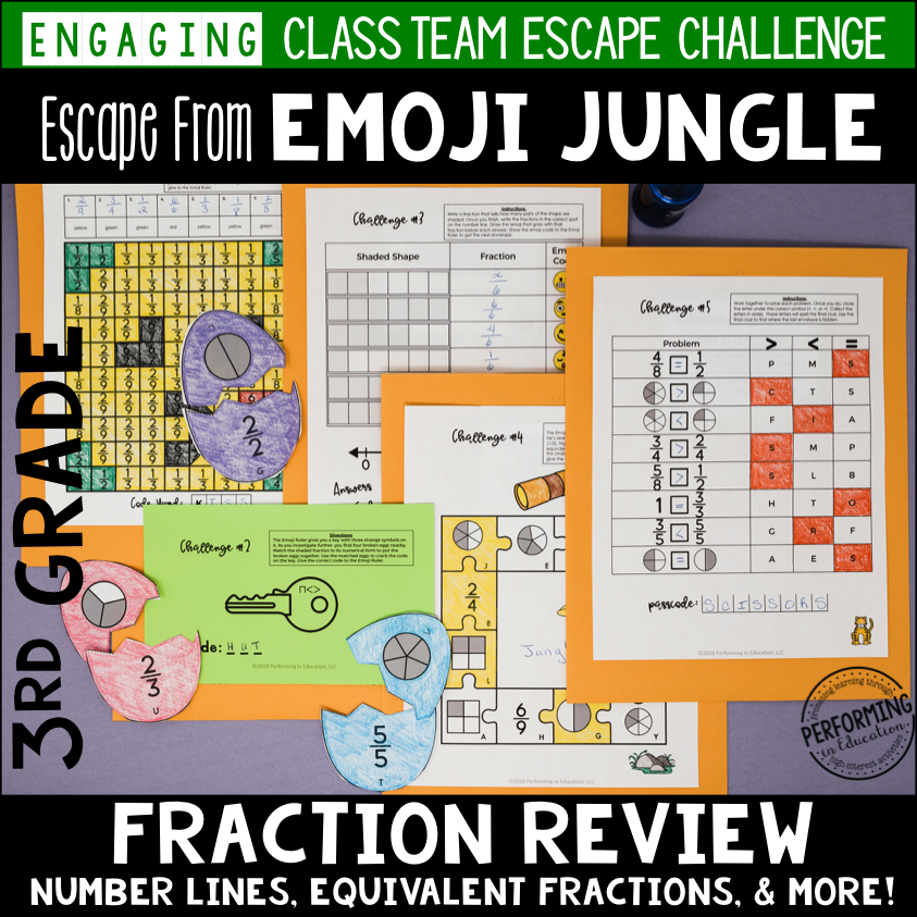 3rd Grade Fraction Review 00021