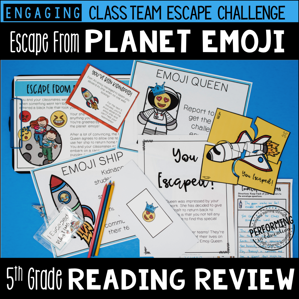 5th Grade Planet Emoji (Reading Test Prep) 00026