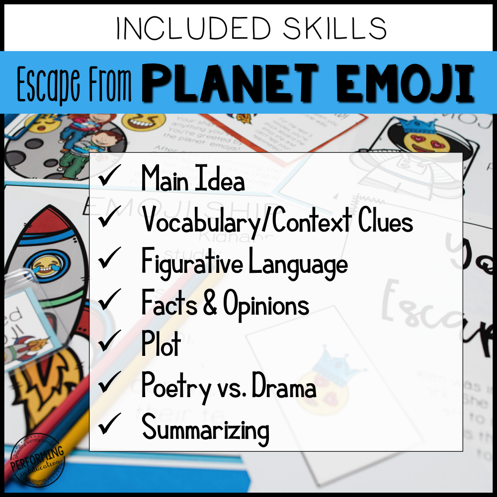 5th Grade Planet Emoji (Reading Test Prep)