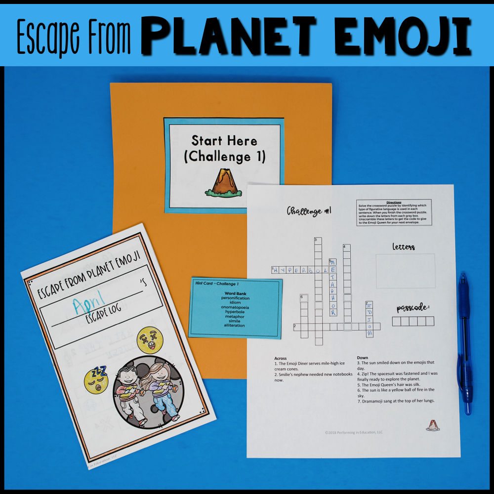 5th Grade Planet Emoji (Reading Test Prep)
