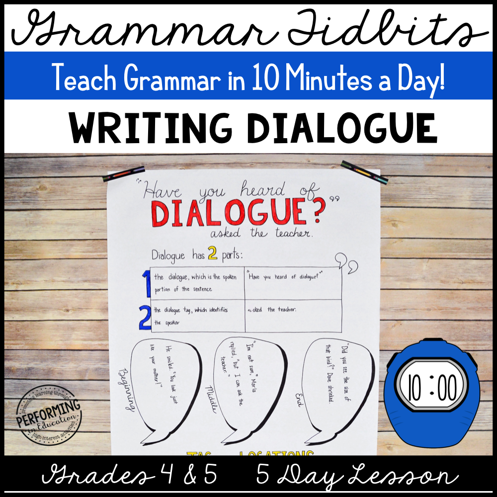 Grammar Tidbits: Writing Dialogue 00033