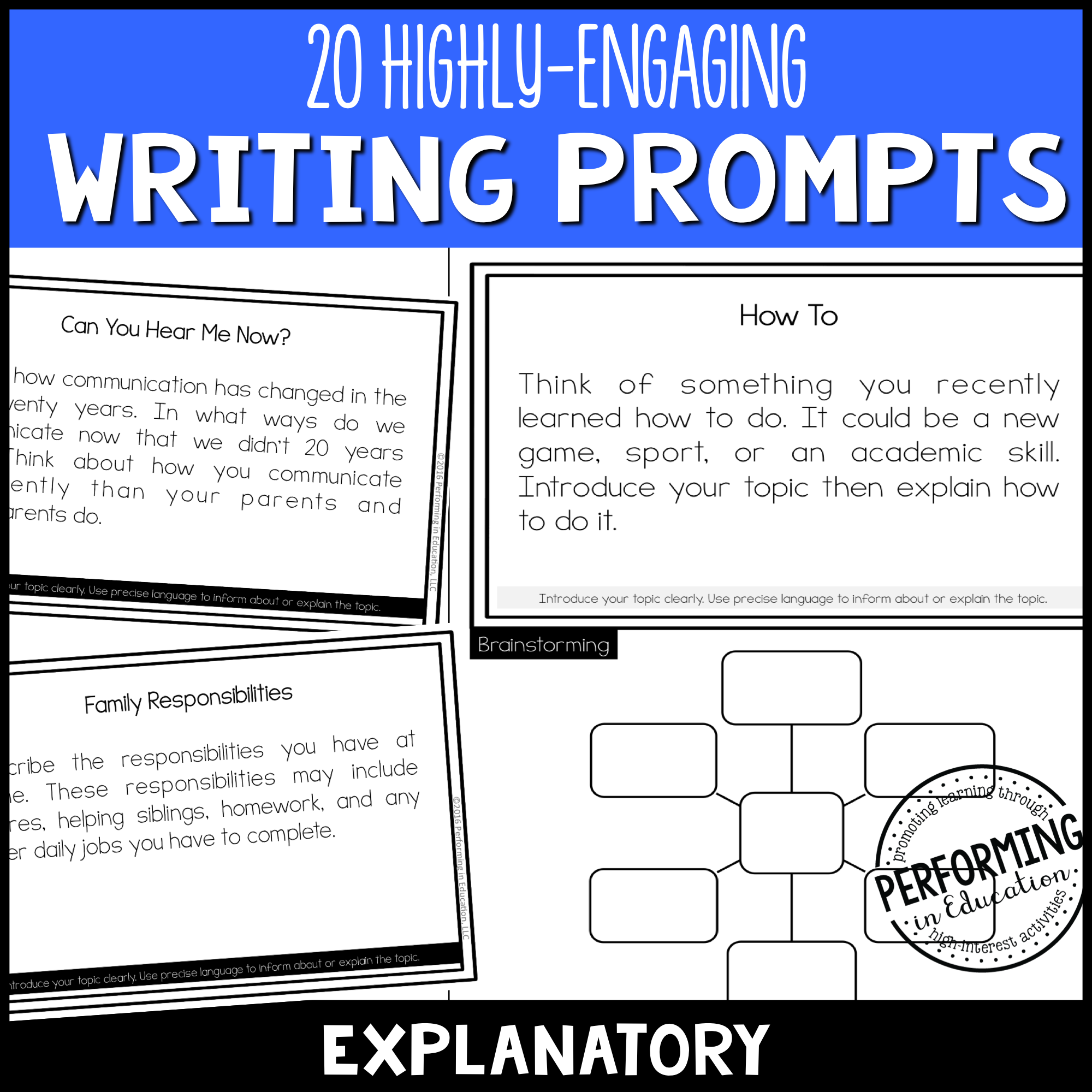 Explanatory Writing Prompts (Print & Digital) 00037