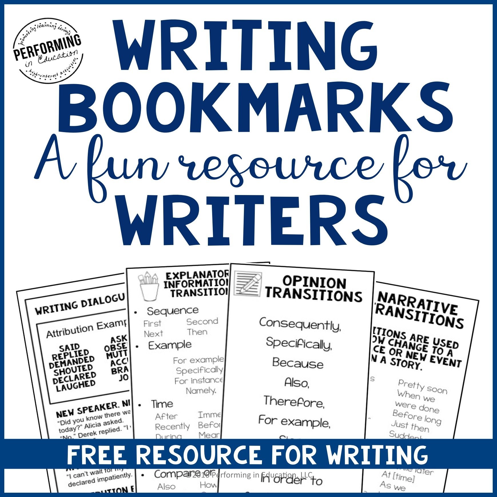ADD-ON Free Writing Bookmarks 00064