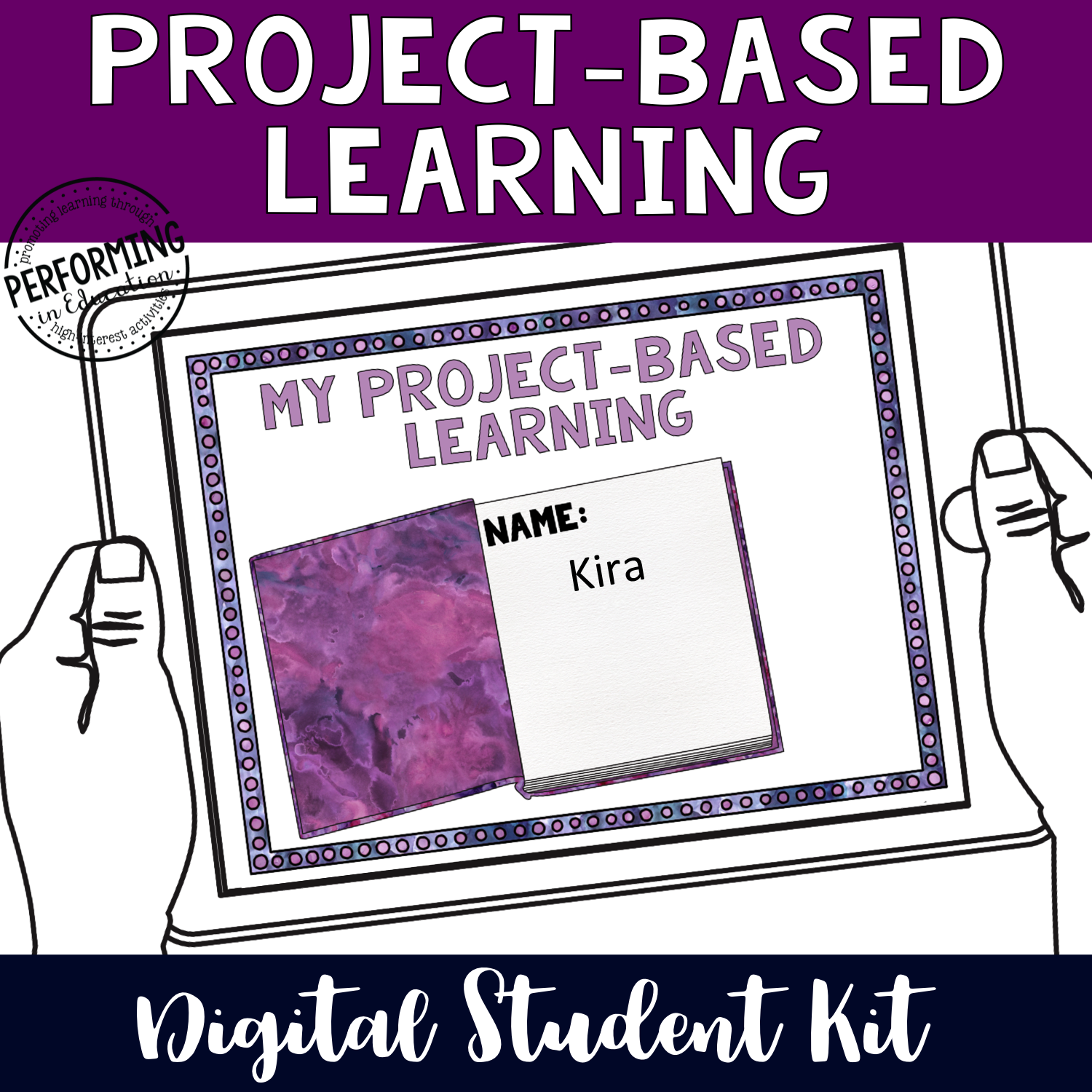 Grades 4-8th: Project-Based Learning Digital Organizers for Google Classroom Student Kit