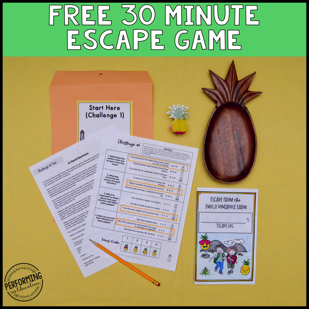 Free Classroom Community Escape Room Game
