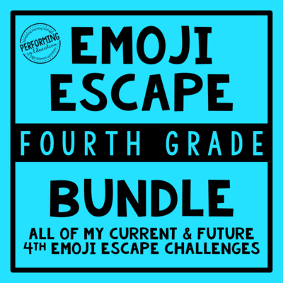 4th Grade Emoji Escape ELA & Math Bundle 4th Grade Emoji Escape ELA & Math Bundle