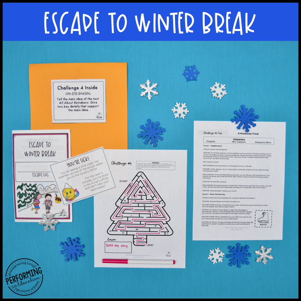 3rd Grade Winter Escape Room