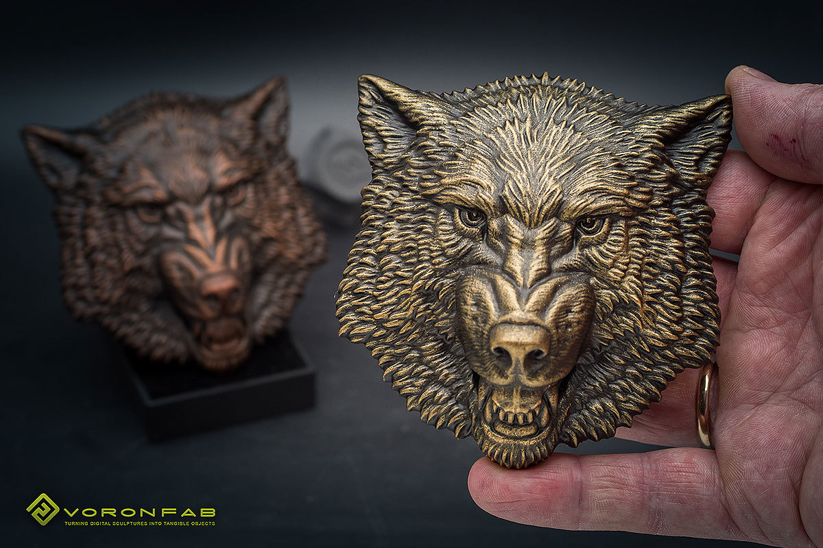 Growling wolf animal head megnet souvenir 00008