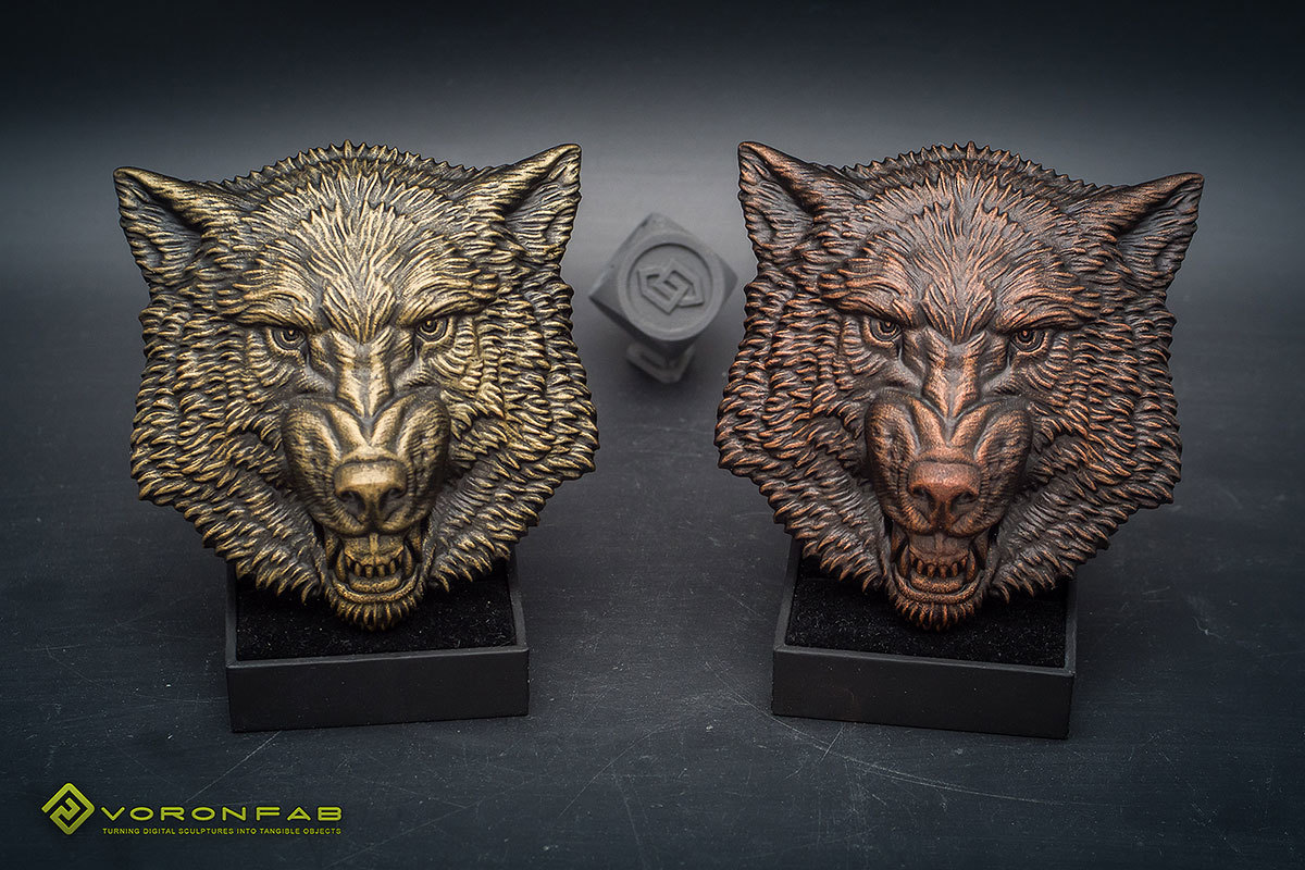 Growling wolf animal head megnet souvenir