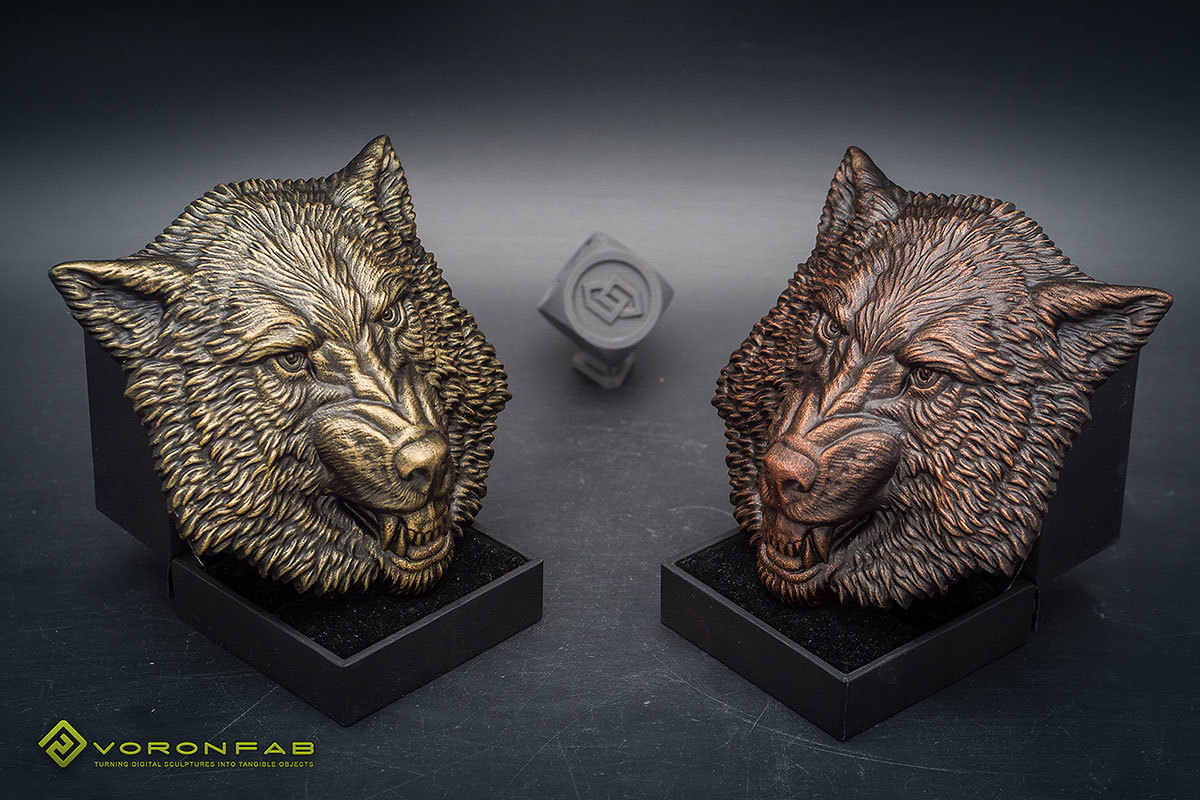 Growling wolf animal head megnet souvenir