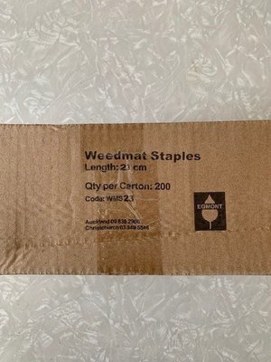 Weedmat staples - Box of 200