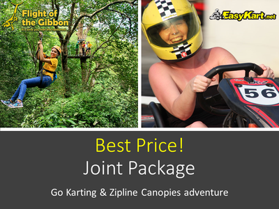 HOT DEAL! Go-Karting (2 races) + Flight of the Gibbon Zipline! (Pattaya) HOT DEAL! Go-Karting (2 races) + Flight of the Gibbon Zipline! (Pattaya)