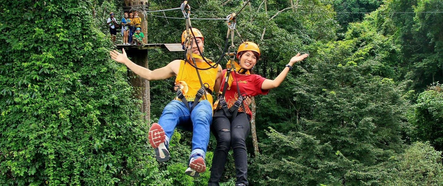 HOT DEAL! Go-Karting (4 races) + Flight of the Gibbon Zipline! (Bangkok)
