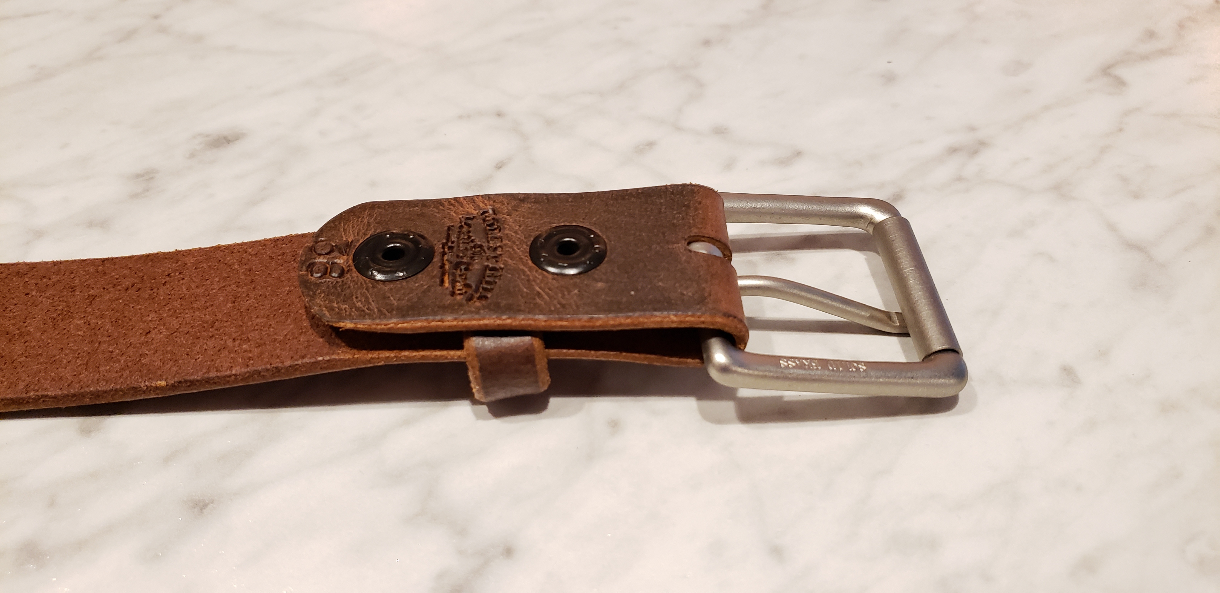 Distressed Leather Belt