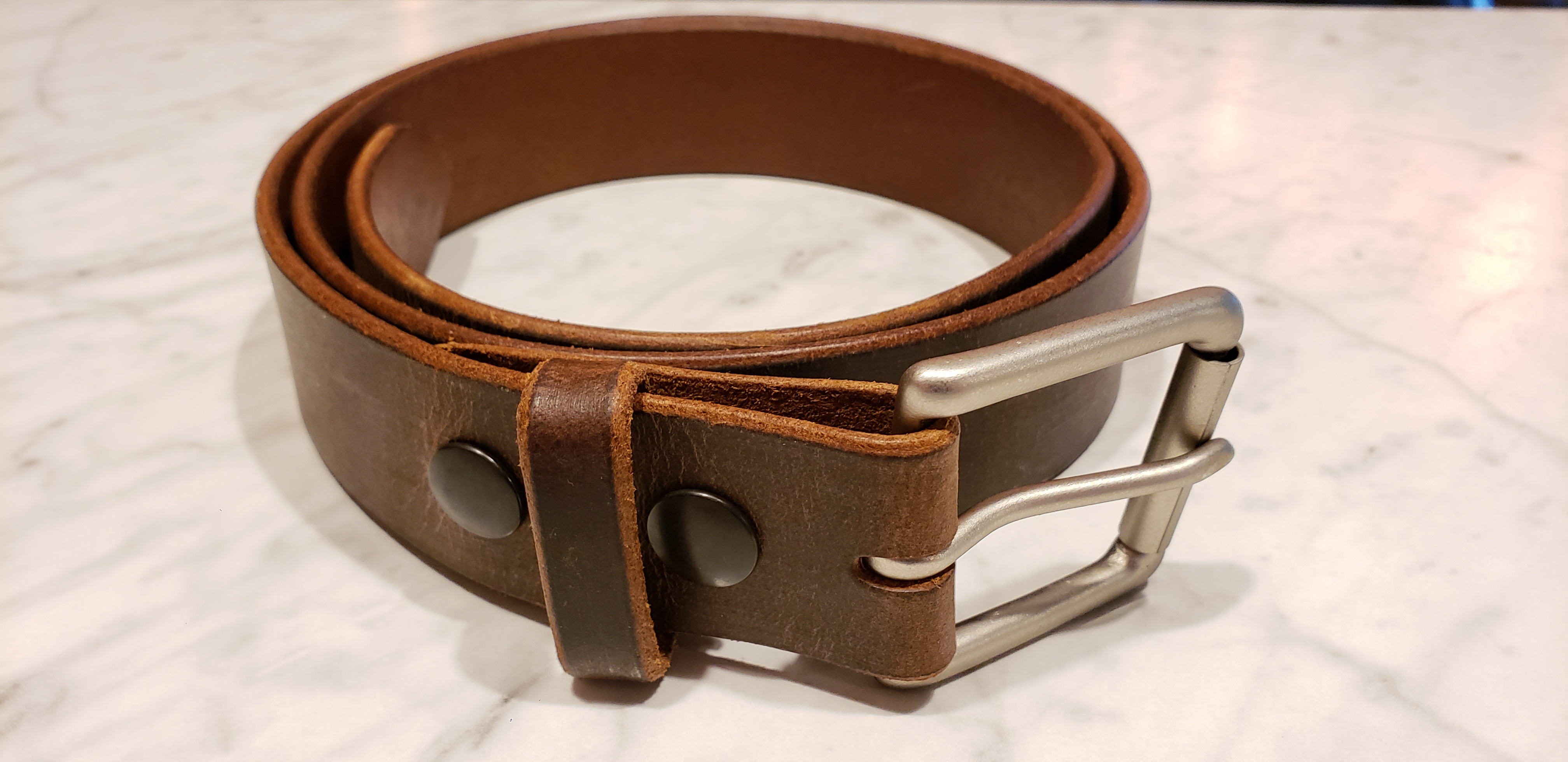 Distressed Leather Belt