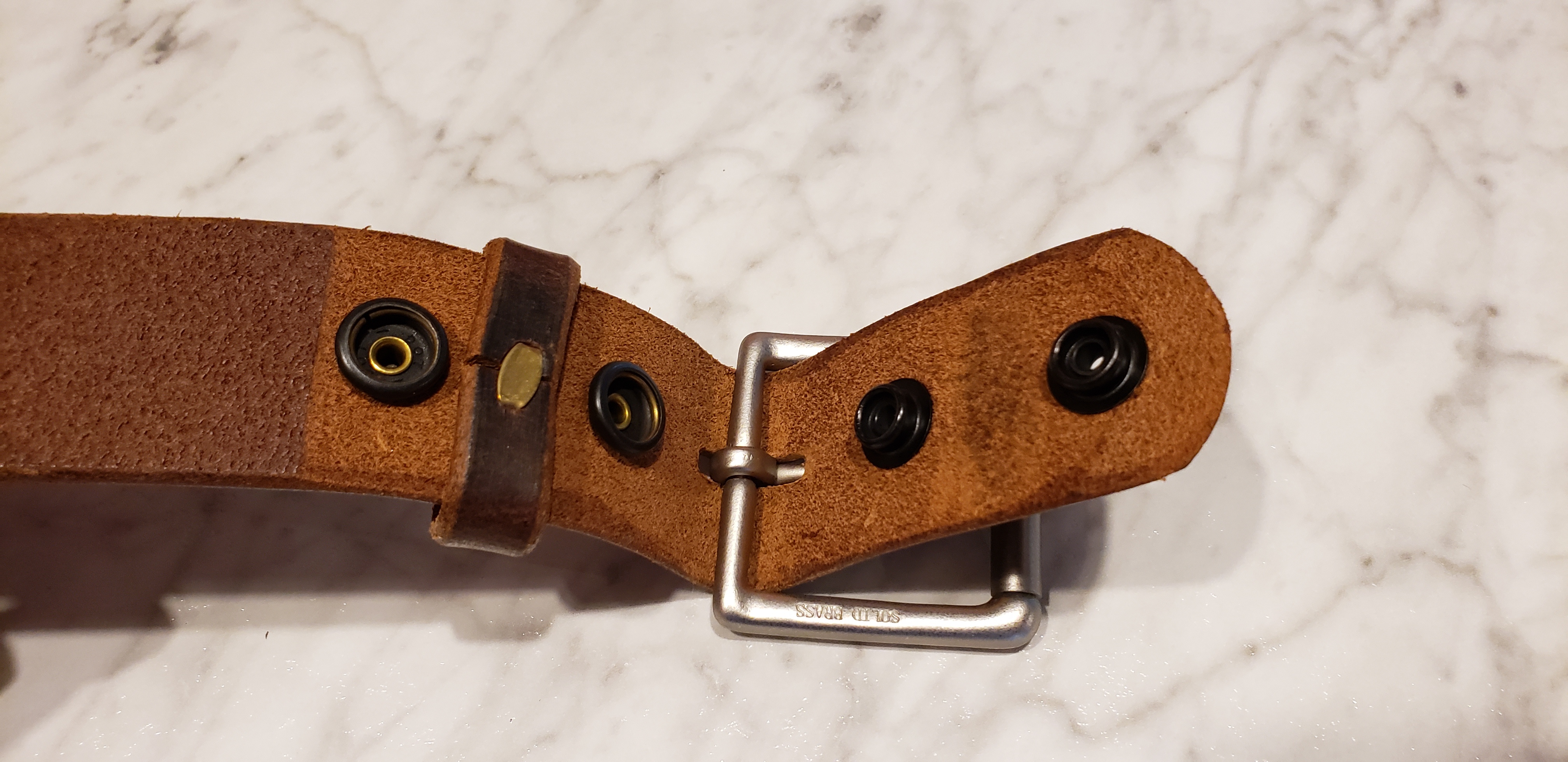 Distressed Leather Belt