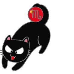 Брошка-значок "Знак Зодиака Котоскорпион" 00306