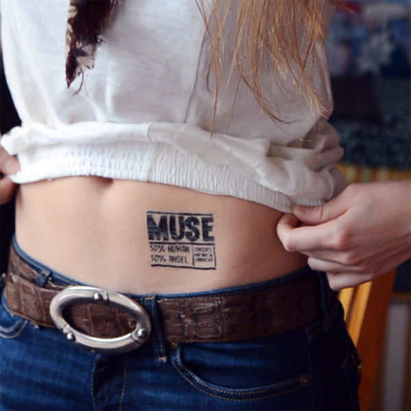 Временное тату Muse inside (2 штуки в наборе)