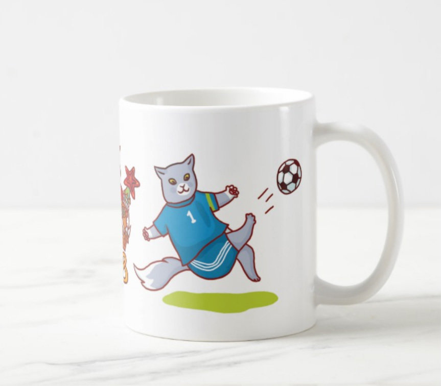 Кружка "Футбольные коты"