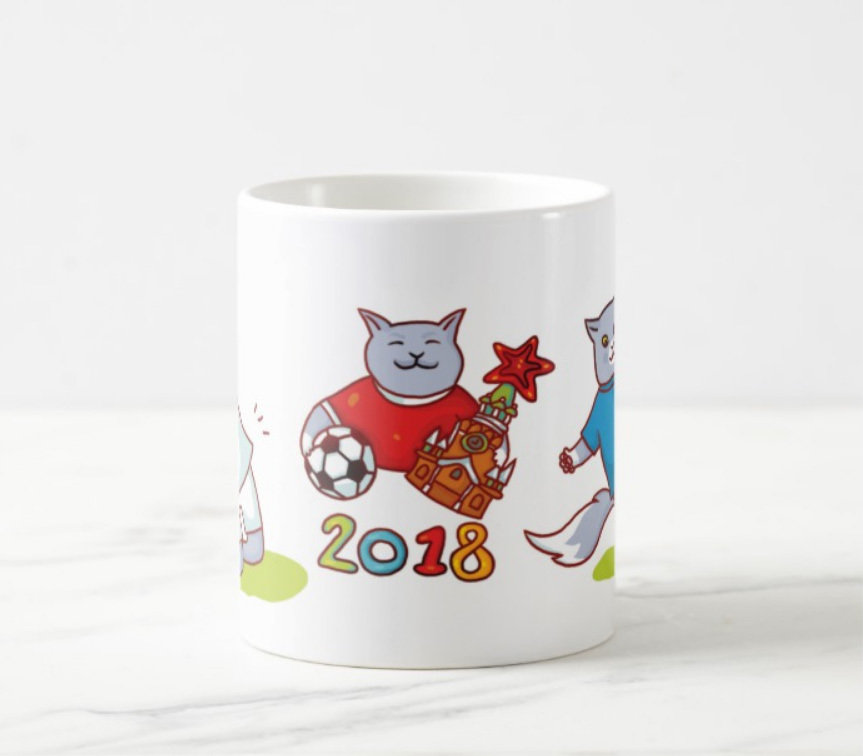Кружка "Футбольные коты"