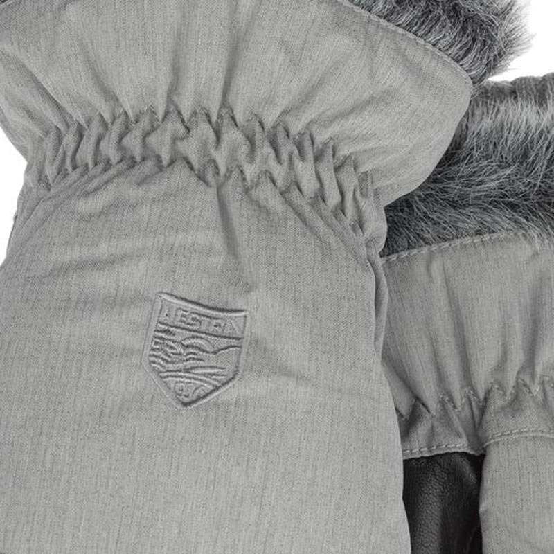Hestra Womens Primaloft Winter forest grey mitt 8