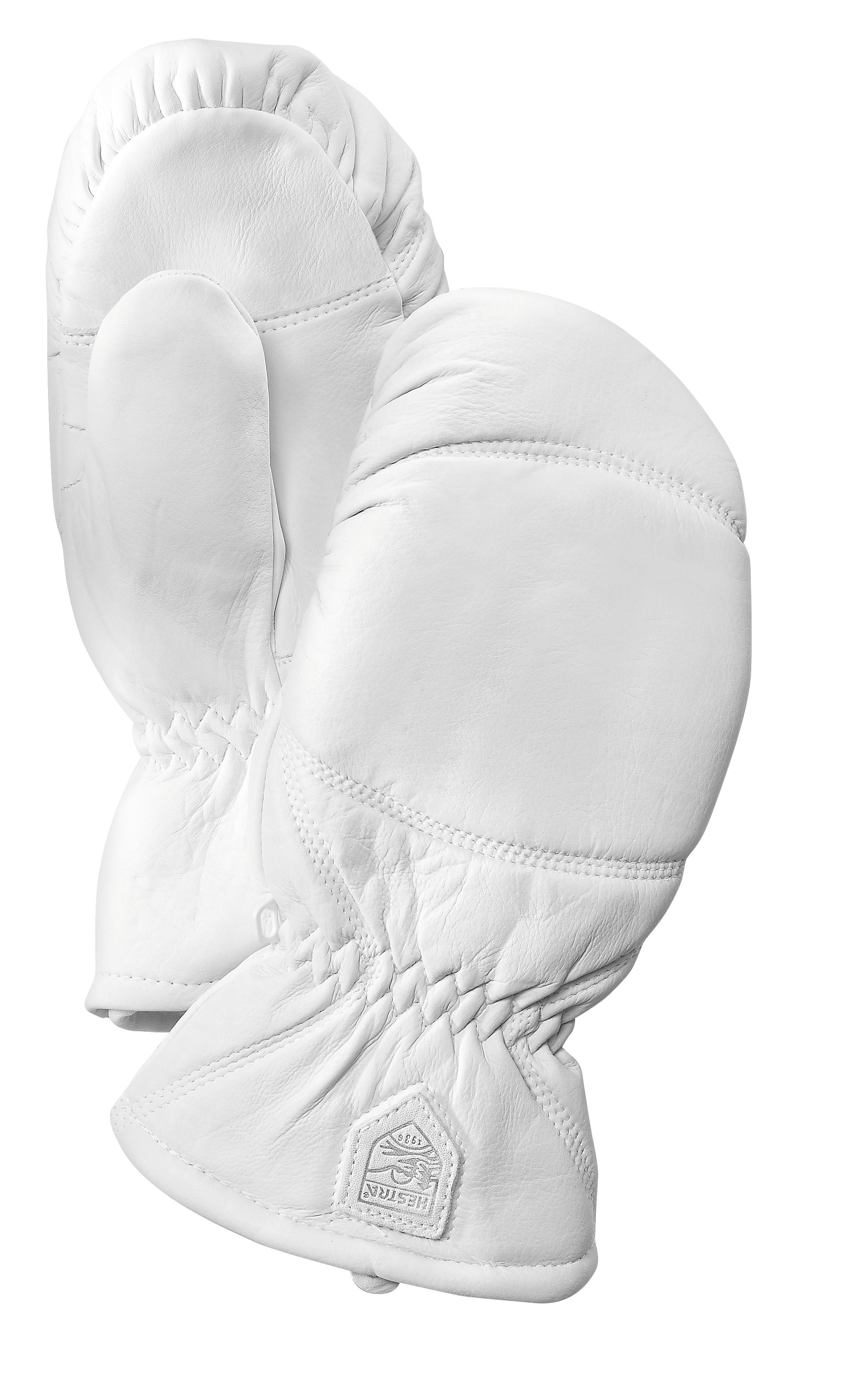Hestra leather Box mitt White HES-1024